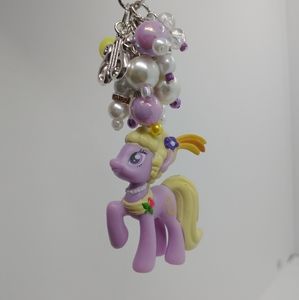 Lyrica Lilac My Little Pony Purse Charm Backpack Keychain Handmade Pearls MLP